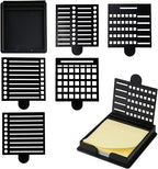 Sticky Note Stencil and Holder with Five Different Stencil
