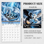 Dragons of a Higher World 2027 Wall Calendar
