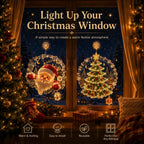 Christmas Window Light Ornament with Suction Cup