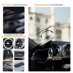 Adjustable Car Cymbal with 360° Rotating Air Vent Mount