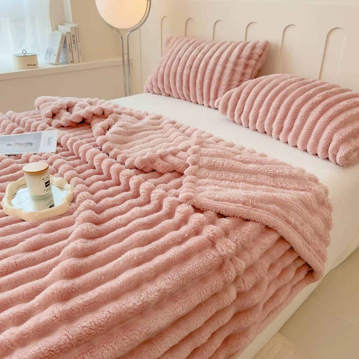 Cozy Striped Throw Blanket