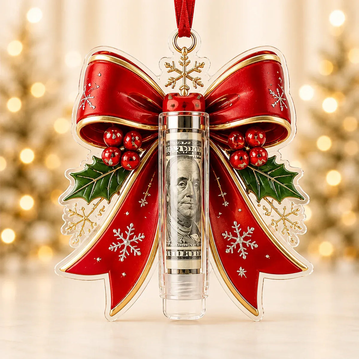 Christmas Cash Holder Ornament — Turn Cash Into a Christmas Surprise