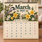 2027 Birds Of America Wall Calendar
