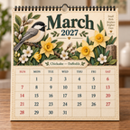 2027 Birds Of America Wall Calendar