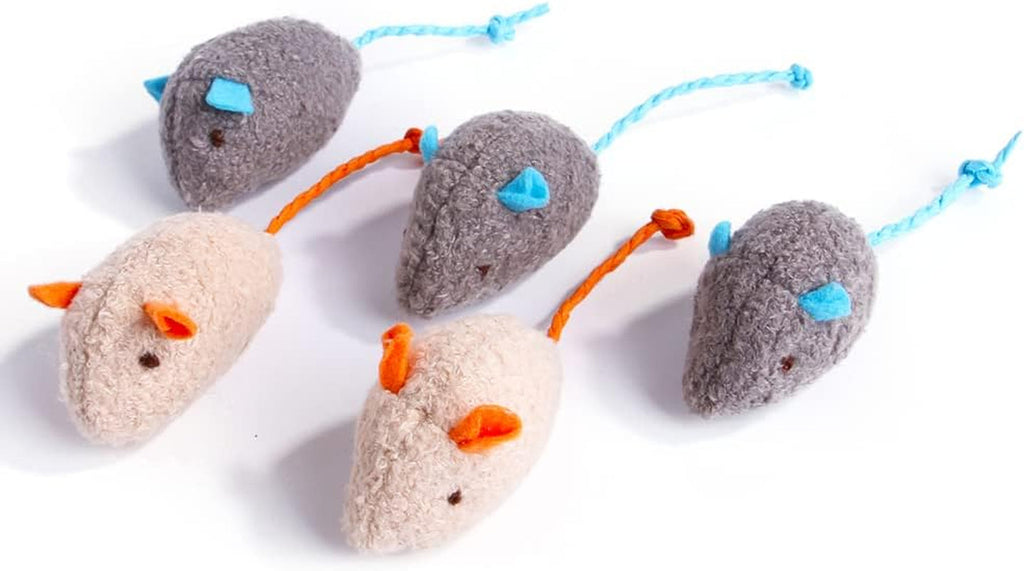 Plush Mouse Cat Toys, 3 Pack