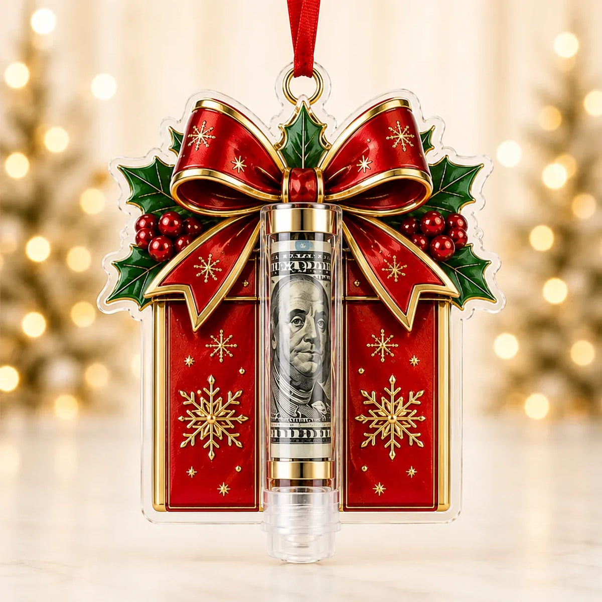Christmas Cash Holder Ornament — Turn Cash Into a Christmas Surprise