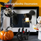3-Pack Creepy Reaching Hands Halloween Wall Decor with LED Candles