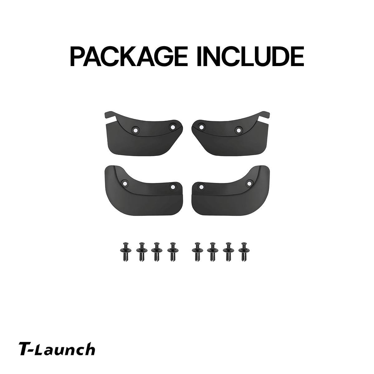 TPE Mud Flaps No-Drill Hidden Fender Guards for Tesla Model Y L 2026+