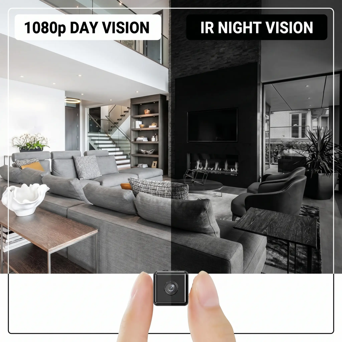 Miroken | 1080P Wireless WiFi Security Camera | Weather-Resistant, App-Controlled & Ideal for Indoor and Outdoor Surveillance | Small Closed Circuit Camera