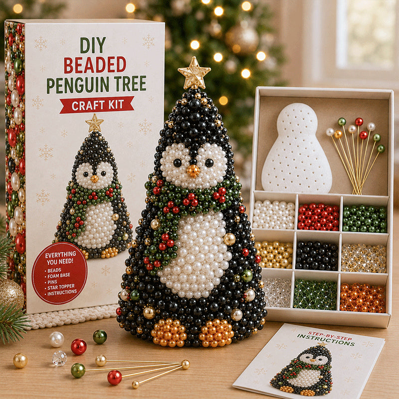 Animal-Themed Beaded Christmas Tree DIY Kit