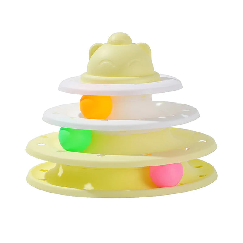 Cat Toy Tower with Tracks