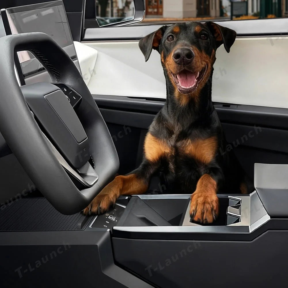 Cybertruck Center Console Floor Refrigerator-T-Launch Cyberfreezer