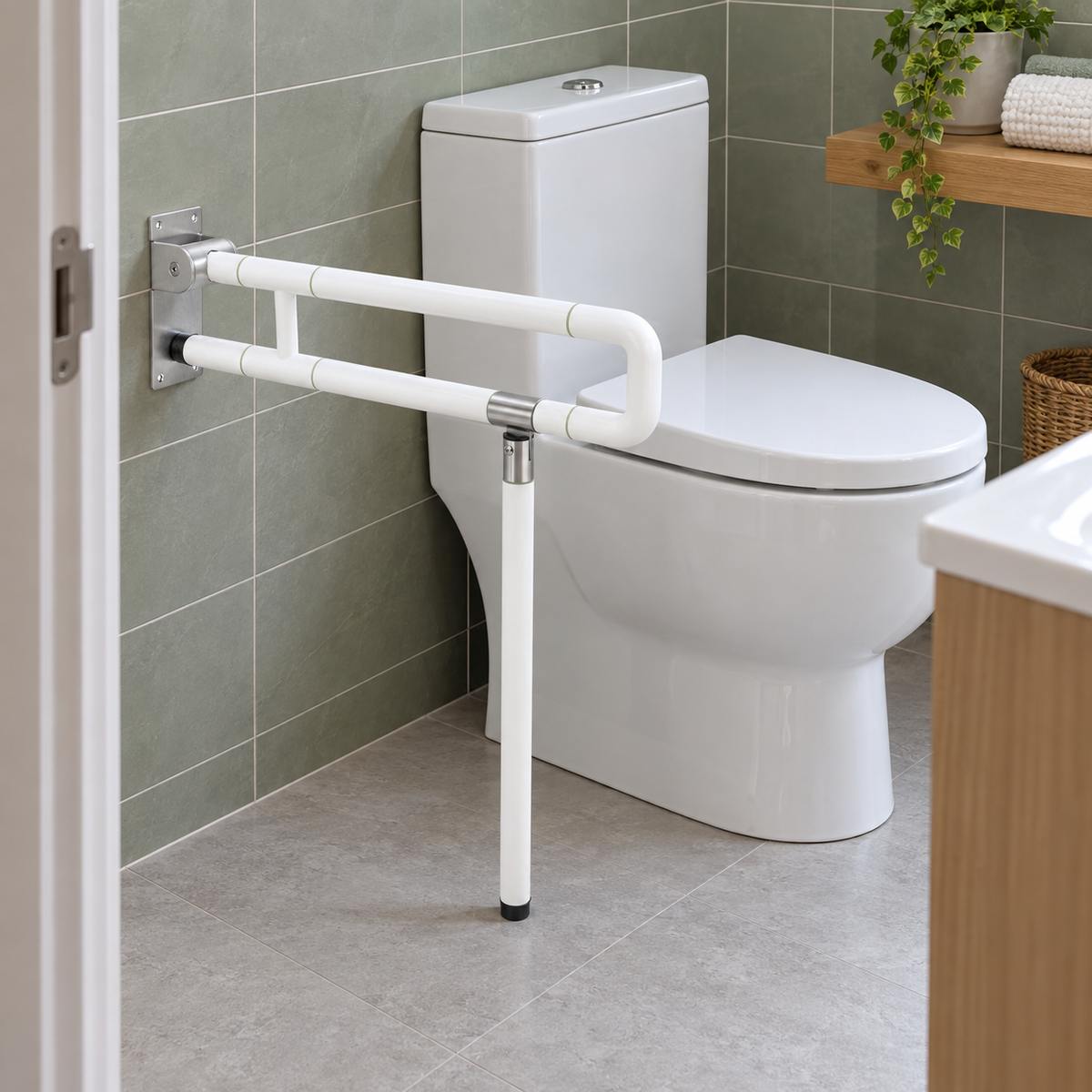 Stainless Steel Wall-Mounted Elderly Bathroom Handrail Safety Bar