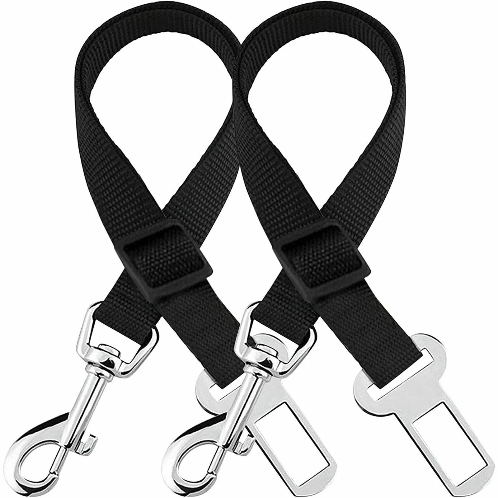 Pet Car Seat Belt 2-Pack, Adjustable