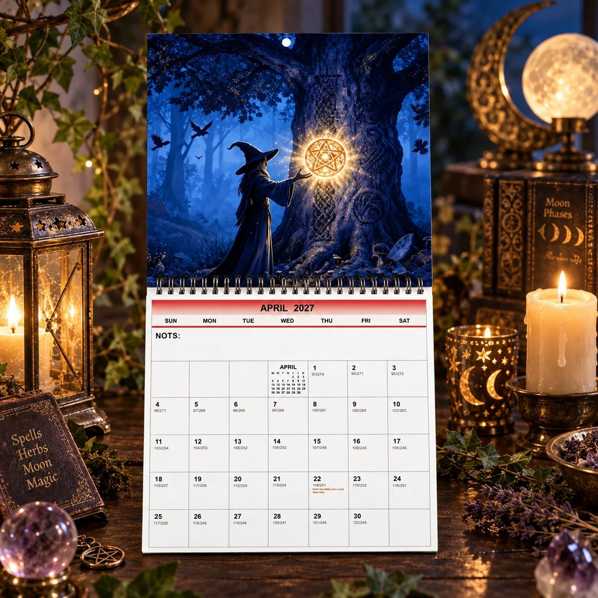 Witches’ Calendar 2027 Wall Calendar