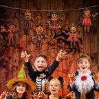 Halloween Vintage bunting wooden
