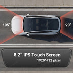 8.2" Streaming Rearview Mirror with Live HD Rear Camera for Tesla Model 3 & Model Y (2021–2026)