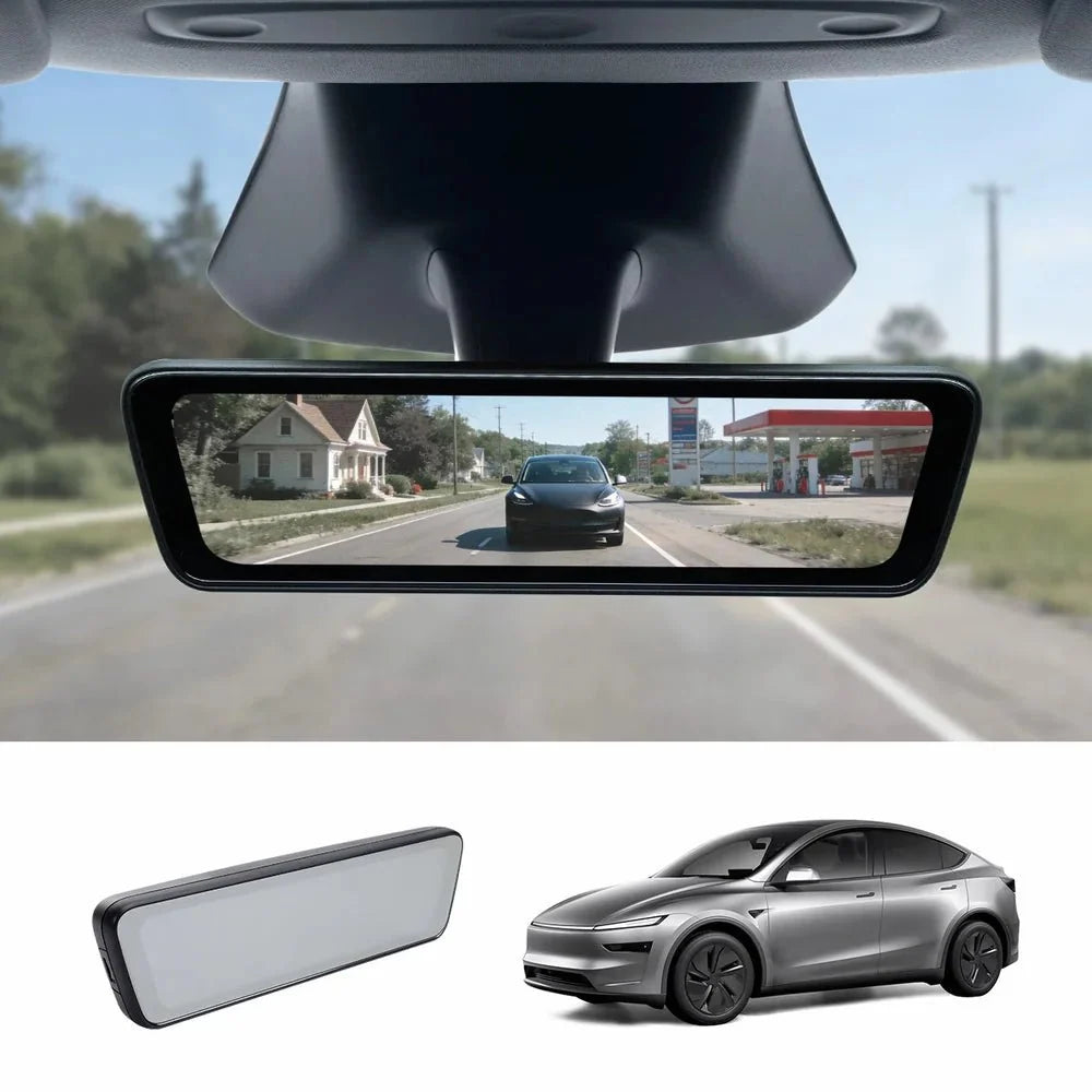8.2" Streaming Rearview Mirror with Live HD Rear Camera for Tesla Model 3 & Model Y (2021–2026)