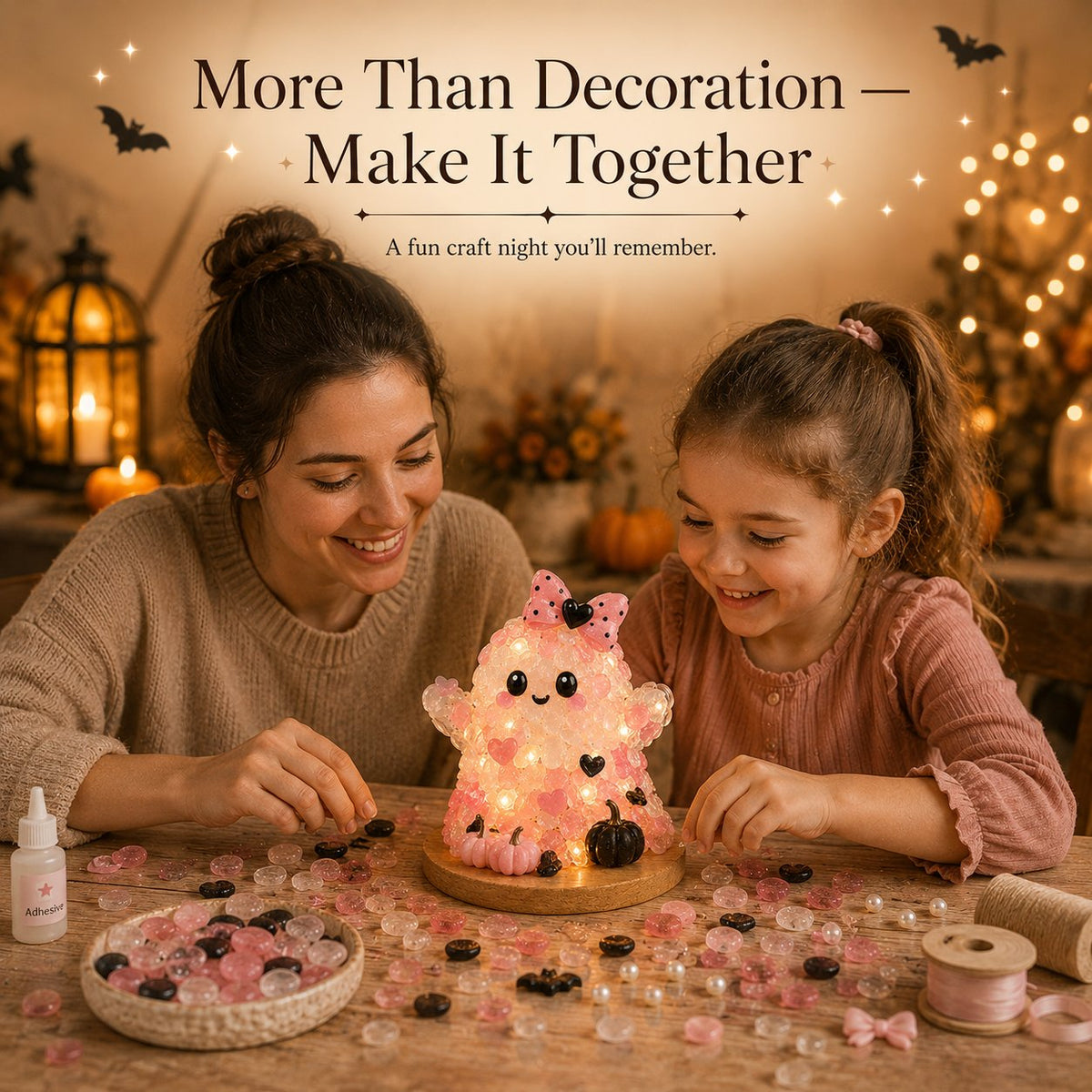 DIY Sea Glass Halloween Light-Up Collection