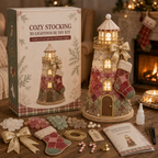 DIY Lighted Christmas Character Sea Glass-Style Lighthouse Kit
