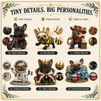 24-Day French Bulldog Christmas Advent Calendar | 24 Unique Collectible Frenchie Characters with Different Outfits, Personalities & Daily Holiday Surprises