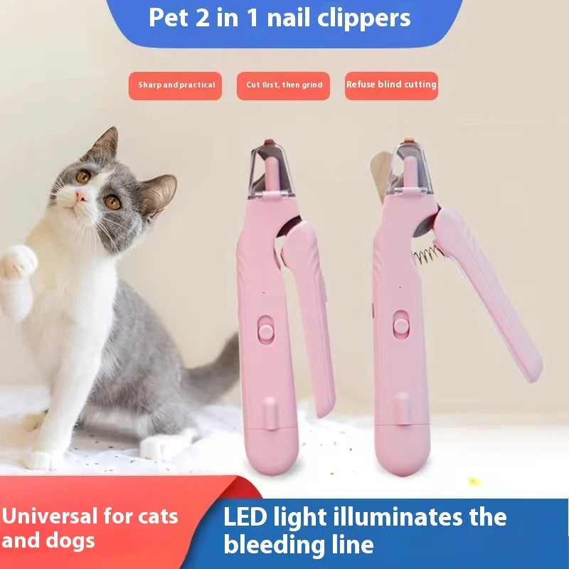 2-in-1 LED Pet Nail Clipper & Grinder