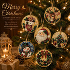 🎁6Pcs Christmas DIY Diamond Painting Ornaments Kit