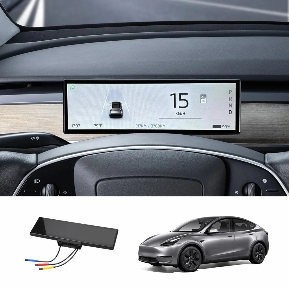 8.8-inch Touch Instrument Cluster Display Upgrade for Tesla Model 3 / Model Y (2017-2026)