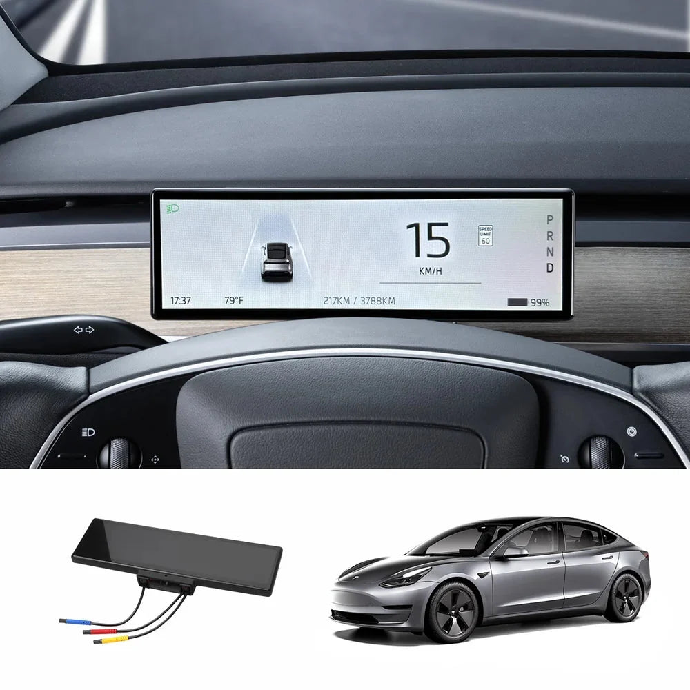 8.8-inch Touch Instrument Cluster Display Upgrade for Tesla Model 3 / Model Y (2017-2026)