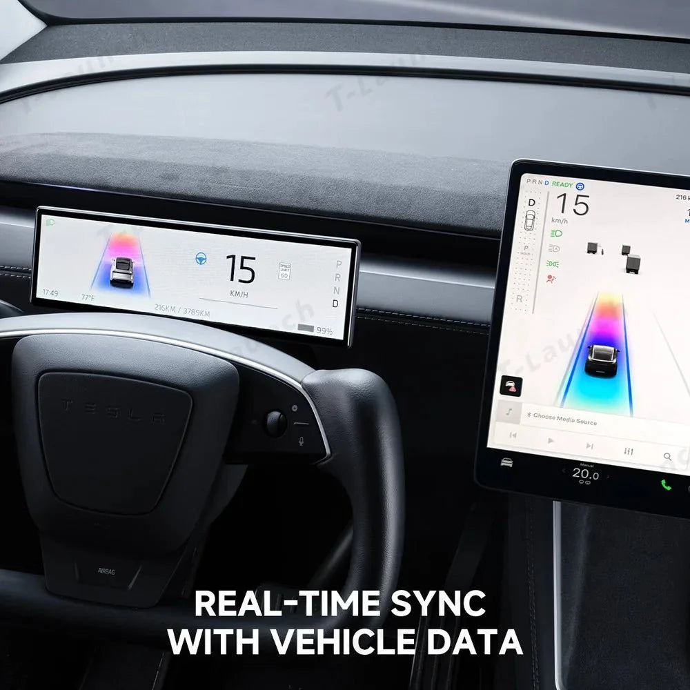 8.8-inch Touch Instrument Cluster Display Upgrade for Tesla Model 3 / Model Y (2017-2026)