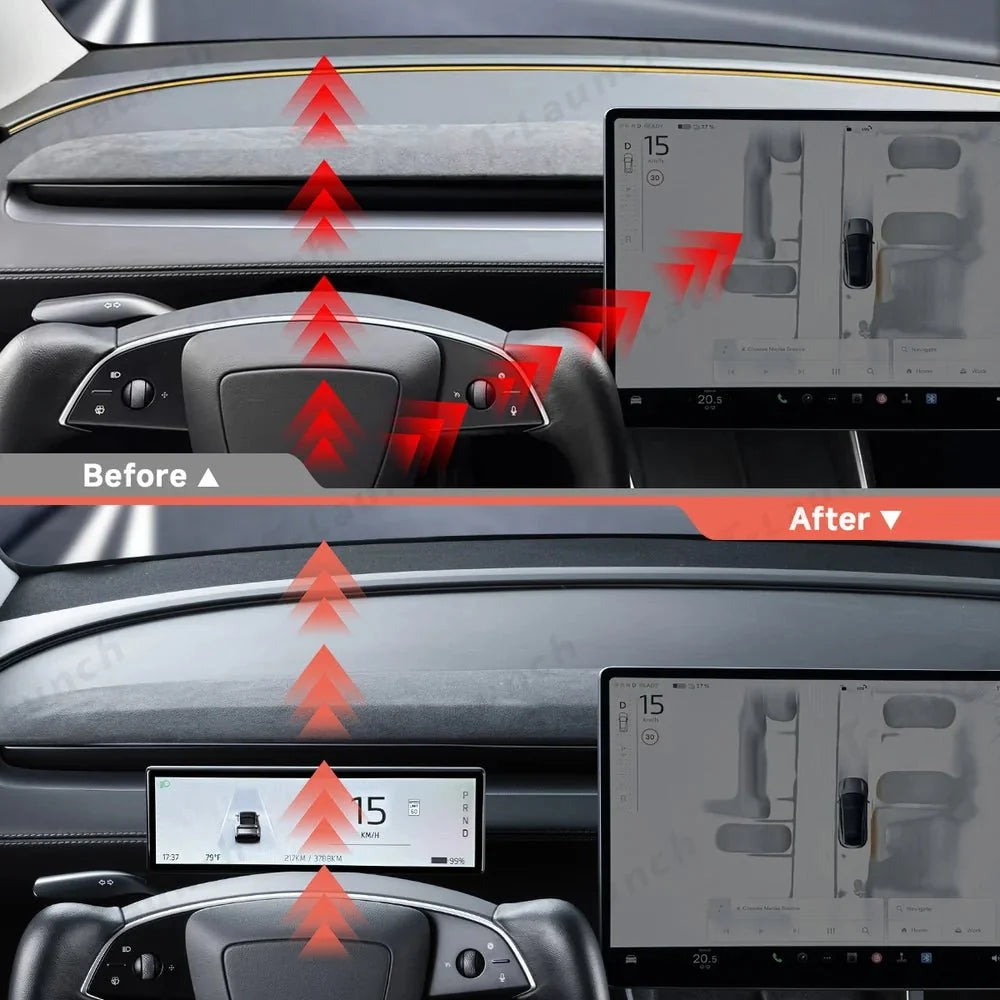 8.8-inch Touch Instrument Cluster Display Upgrade for Tesla Model 3 / Model Y (2017-2026)