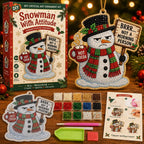 Beginner-Friendly Funny Christmas Pearl Diamond Art Ornament DIY Kit
