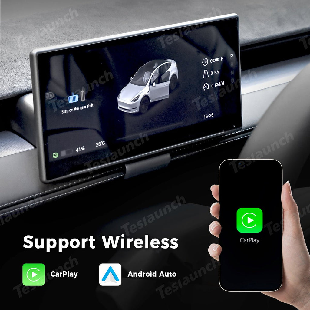 8.9'' Wireless CarPlay & Android Auto HUD for Tesla Model 3 Highland / Model Y Juniper