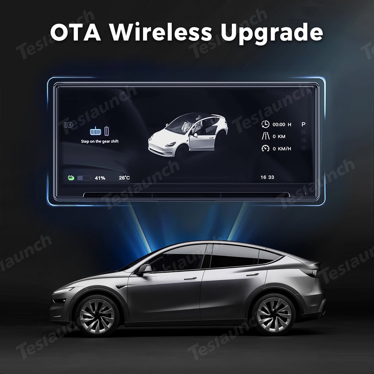 8.9'' Wireless CarPlay & Android Auto HUD for Tesla Model 3 Highland / Model Y Juniper