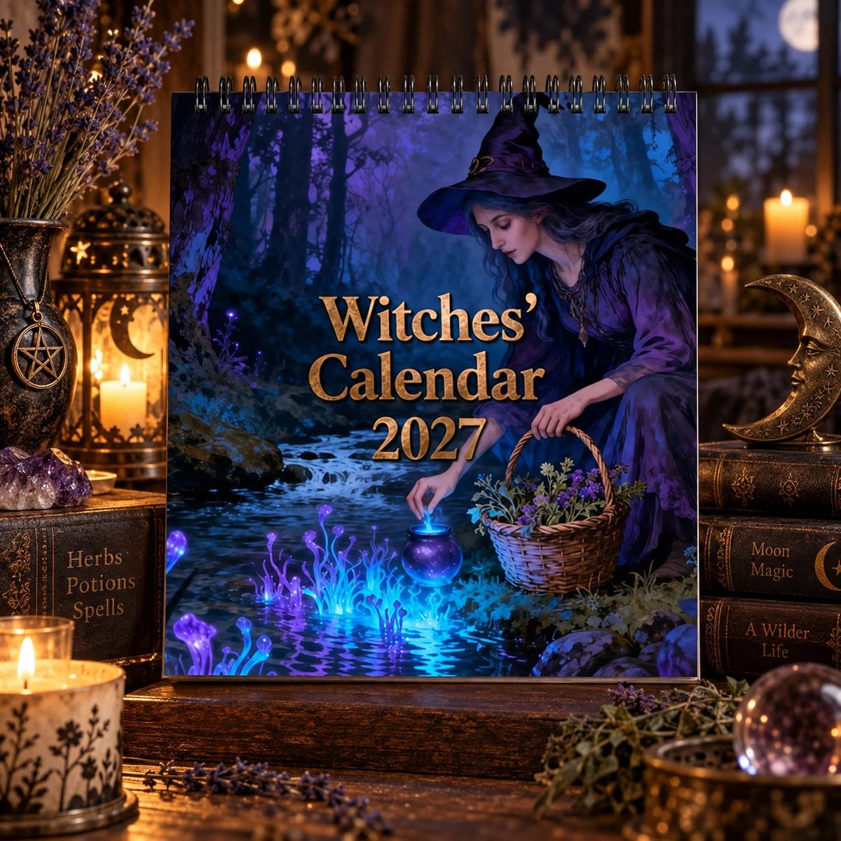 Witches’ Calendar 2027 Wall Calendar
