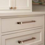 Architectural Square Walnut Wood Cabinet Pulls