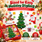 🎁Christmas Refrigerator Magnets – DIY Santa, Reindeer & Christmas Tree Decor