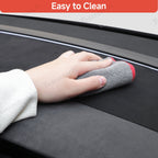 Suede Sunshade Dashboard Mat – UV Protection & Anti-Glare for Tesla Model YL 2026+