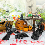 3-Pack Creepy Reaching Hands Halloween Wall Decor with LED Candles