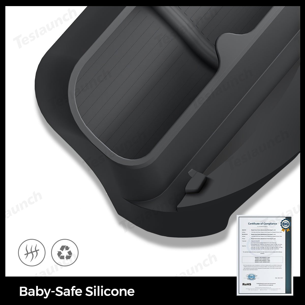 Multi-Function Steering Wheel Phone Mount & Glasses Holder for Tesla Model Y Juniper 2025+