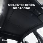 Retractable Roof Sunshade with Dual 1/4" Mounts and Magnetic Points for Tesla Model Y (2020+)