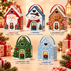 Christmas Cottage Handle Gift Box