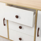 Soft Modern Solid Wood Curved Arch Cabinet Pulls