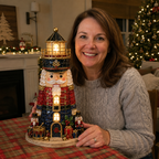 Beginner-Friendly DIY Lighted Christmas Character Sea Glass-Style Lighthouse Kit Collection