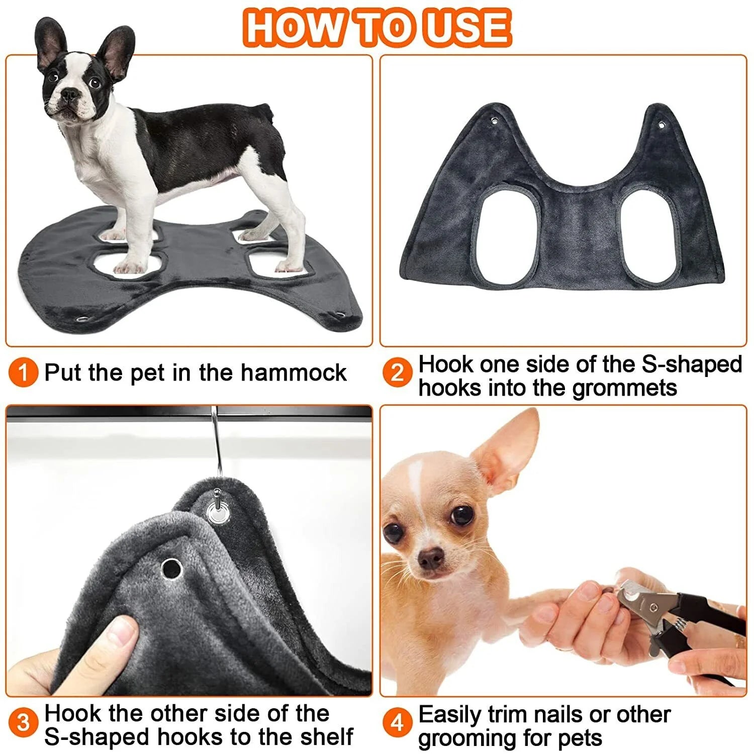 Pet Grooming Hammock Harness