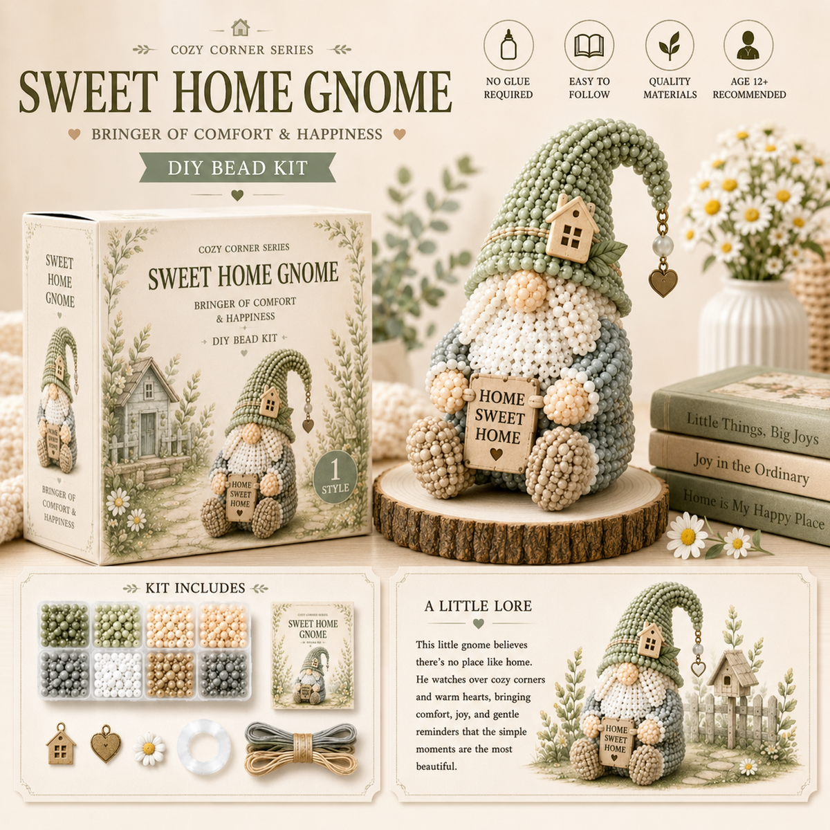 Sweet Home Gnome DIY Bead Kit