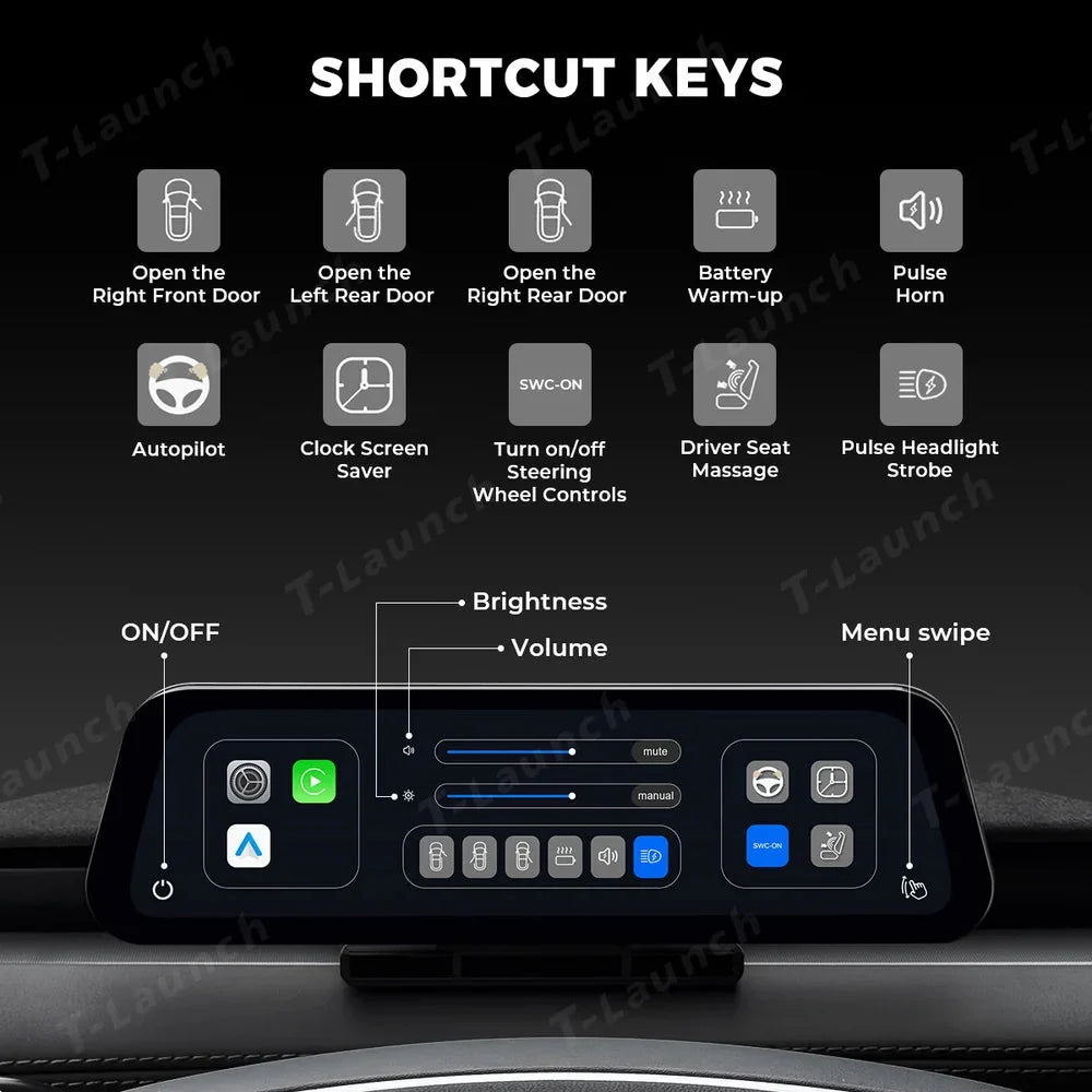 9.6-inch Instrument Cluster Display for Tesla Model Y Juniper Standard 2025+
