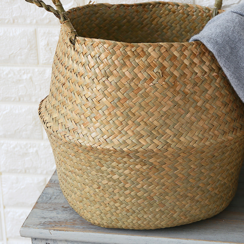 1Handwoven Decorative Storage Basket Miroken