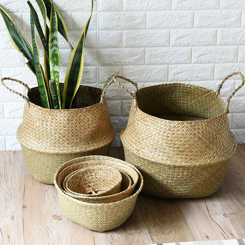 1Handwoven Decorative Storage Basket Miroken