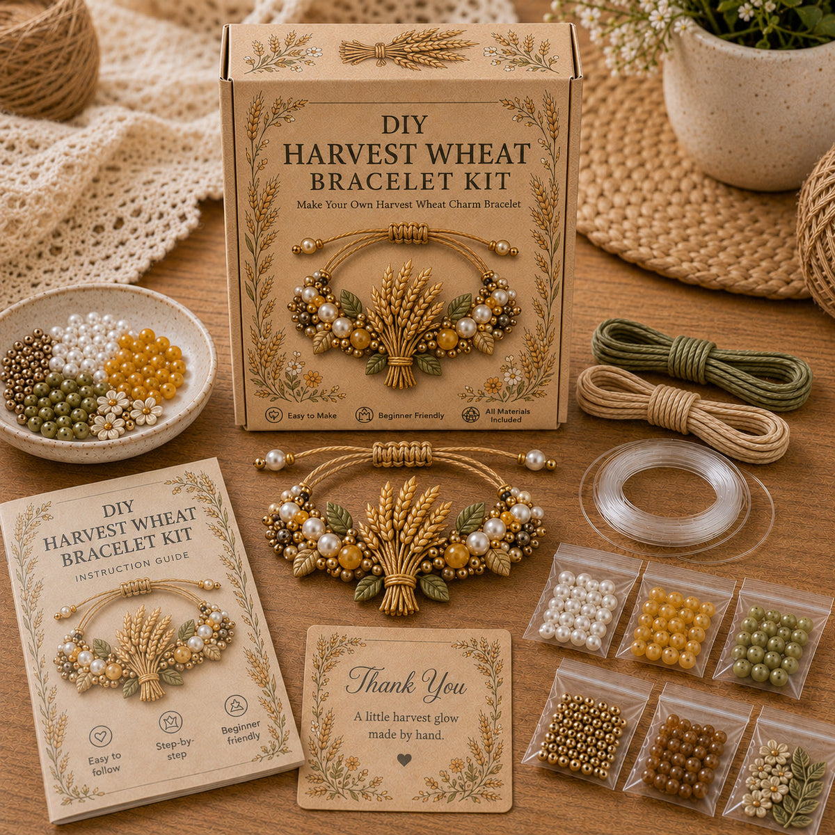 Cottage Garden Charm Bracelet DIY Kit Series